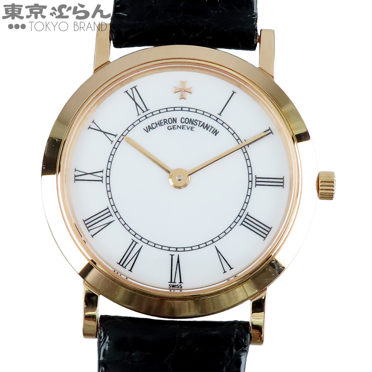 101838416 ヴァシュロン・コンスタンタン スーパーフラット 14070/000J-3 K18YG 金無垢 箱保 腕時計 レディース 手巻式 仕上済 OH済