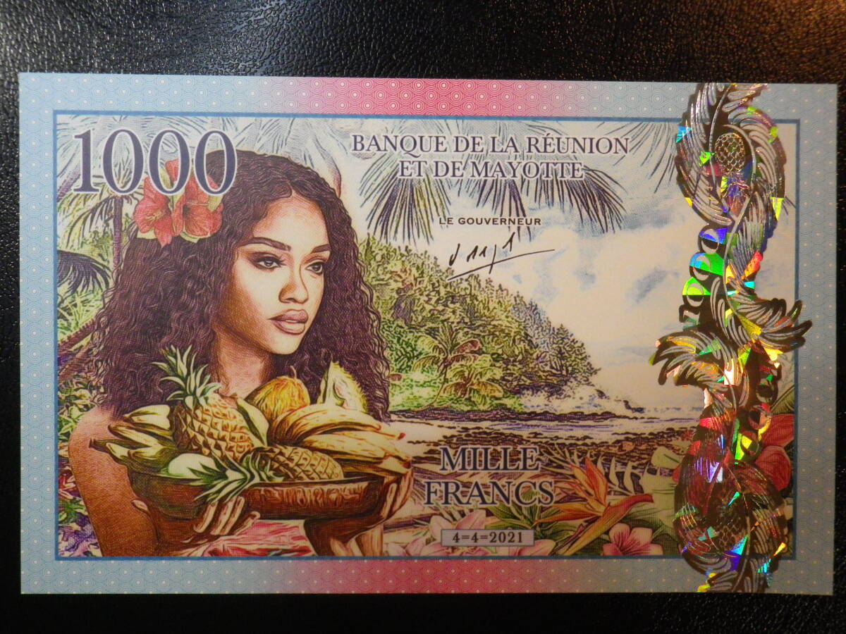  レゥ二オン 1000Francs 2021年 未使用 コレクション用 プライべートファンタジー