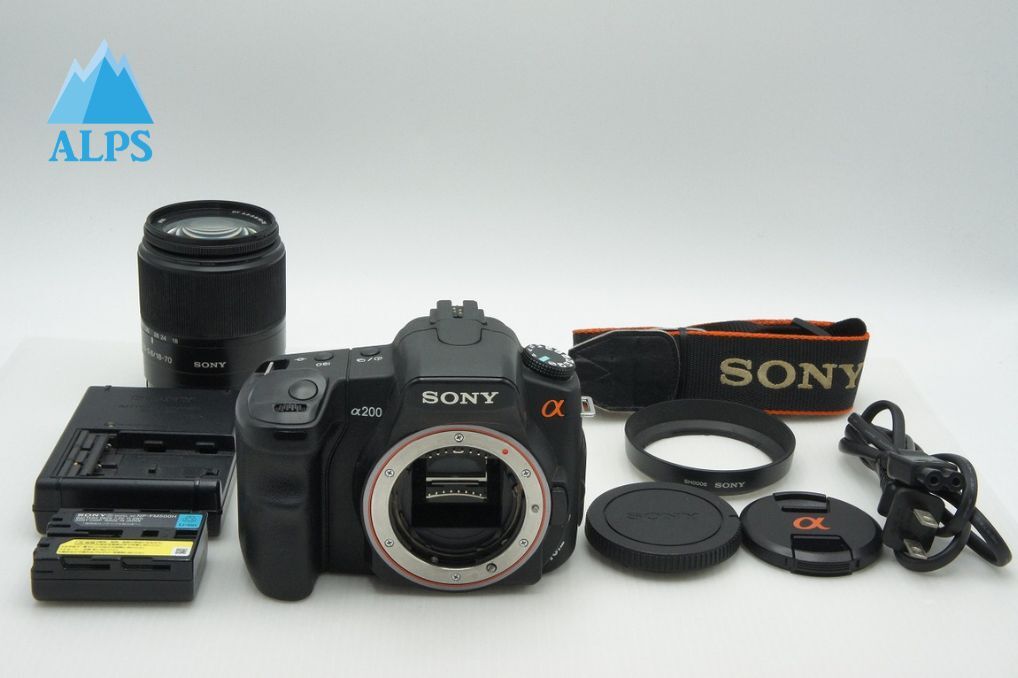SONY ソニー α200 レンズキット DSLR-A200K (DT 18-70mm F3.5-5.6 SAL1870) デジタル一眼レフカメラ 260227p【アルプスカメラ】