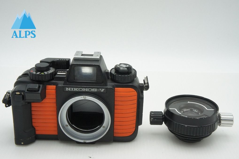 Nikon ニコン NIKONOS-V ボディ + NIKKOR 35mm F2.5 フィルムカメラ オレンジ 260304b【アルプスカメラ】