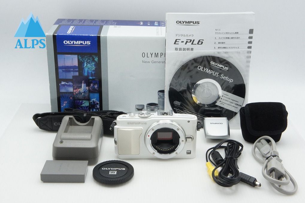 OLYMPUS オリンパス PEN Lite E-PL6 ボディ ミラーレス一眼カメラ ホワイト 元箱付 260310af【アルプスカメラ】