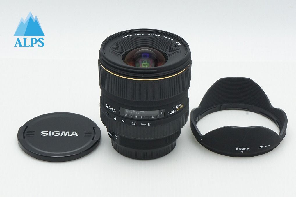美品 SIGMA シグマ AF 17-35mm F2.8-4 EX DG HSM Canon キヤノン EFマウント フルサイズ フード付 260310m【アルプスカメラ】