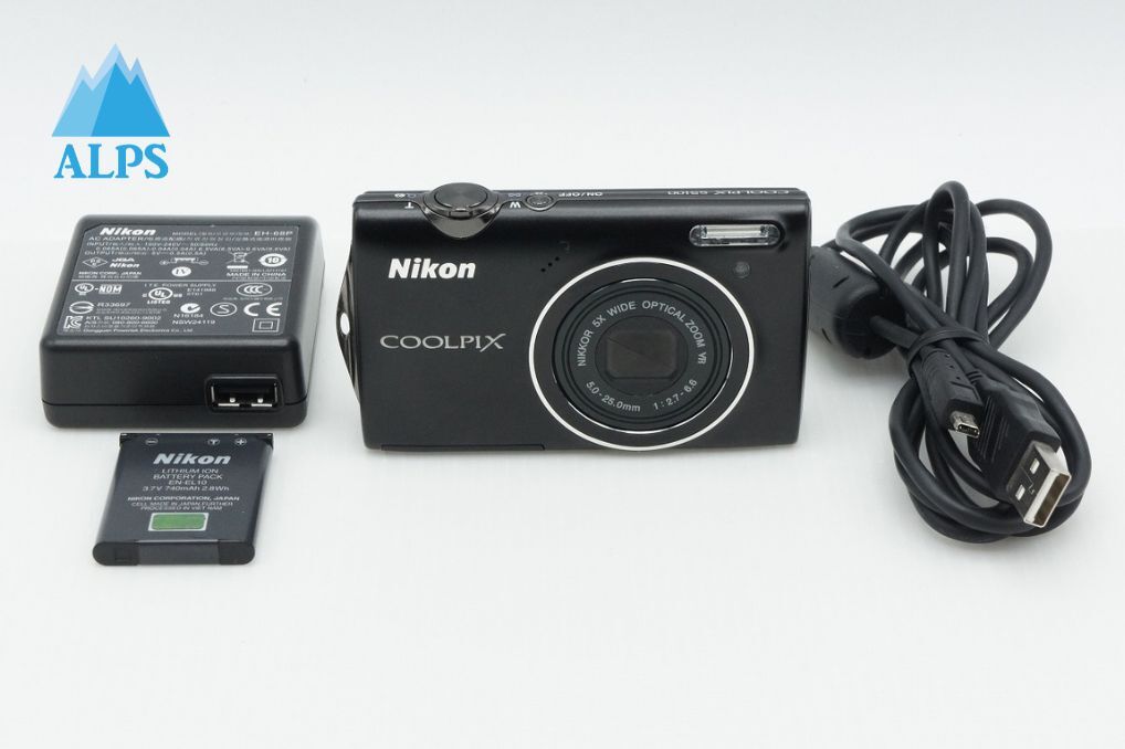 美品 Nikon ニコン COOLPIX S5100 コンパクトデジタルカメラ スマートブラック 260309e【アルプスカメラ】