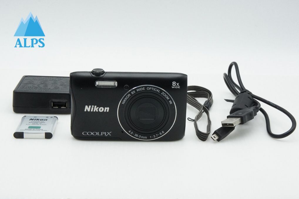 Nikon ニコン COOLPIX S3700 コンパクトデジタルカメラ ブラック 260313e【アルプスカメラ】