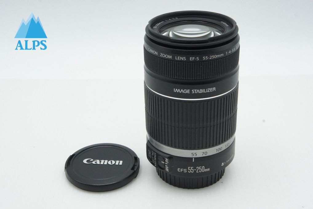 Canon キヤノン EF-S 55-250mm F4-5.6 IS APS-C ズームレンズ 260312e【アルプスカメラ】