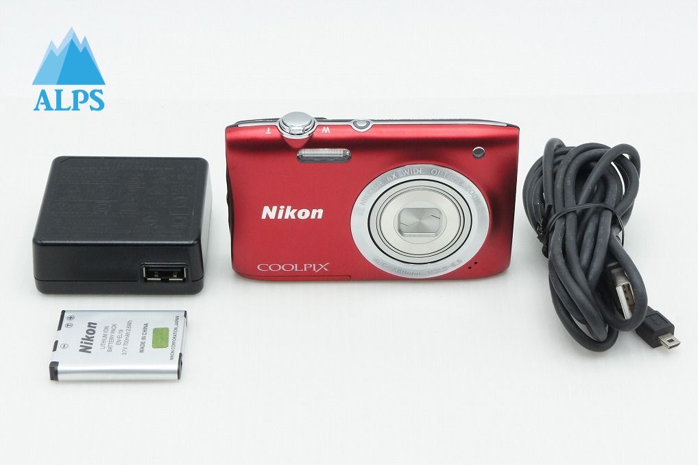 美品 Nikon ニコン COOLPIX S2900 コンパクトデジタルカメラ レッド 260316v【アルプスカメラ】