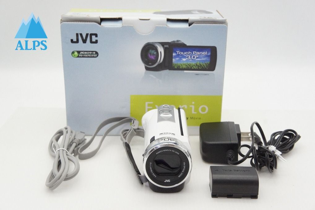 JVC ケンウッド Everio GZ-HM33 デジタルビデオカメラ ホワイト 元箱付 260319ar【アルプスカメラ】