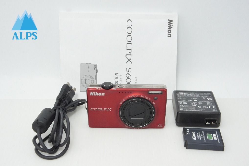 訳あり品 Nikon ニコン COOLPIX S6000 コンパクトデジタルカメラ レッド 260326l【アルプスカメラ】