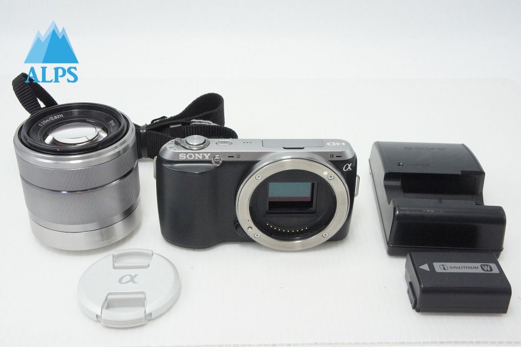 SONY ソニー α NEX-C3K ズームレンズキット (E 18-55mm F3.5-5.6 OSS) ミラーレス一眼カメラ ブラック 260326f【アルプスカメラ】
