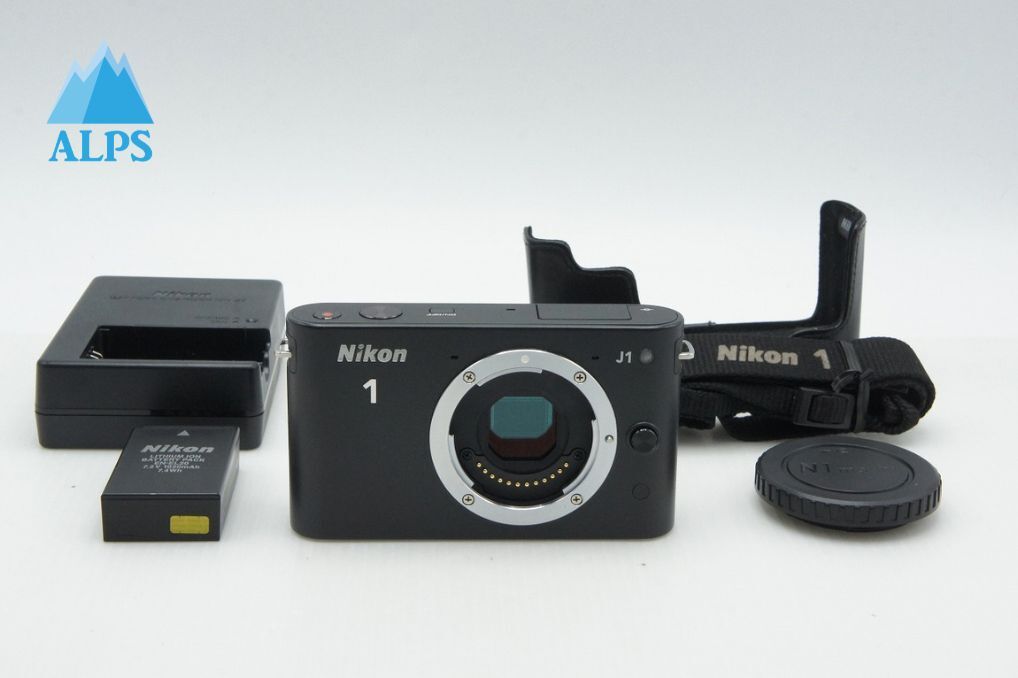良品 Nikon ニコン 1 J1 ボディ ミラーレス一眼カメラ ブラック ケース付 260319s【アルプスカメラ】