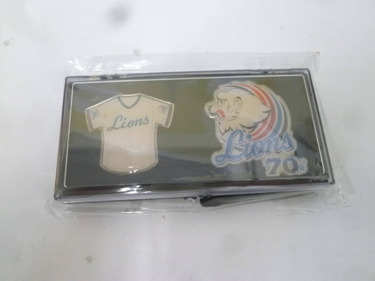 ＃43626 【未開封保管品】 西武ライオンズ 70周年記念 ピンズ 2個セット ピンバッジ LIONS 70th オフィシャルグッズ