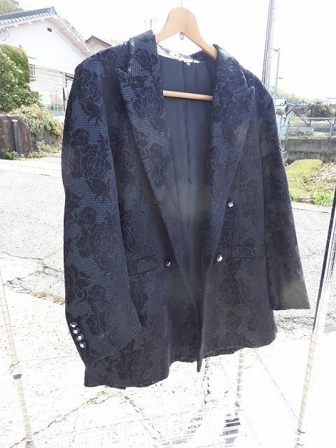 Drop Head ドロップヘッド メンズ　ジャケット　アウター　Lサイズ　ステージ衣装 花柄　バラ　 ◎現状品
