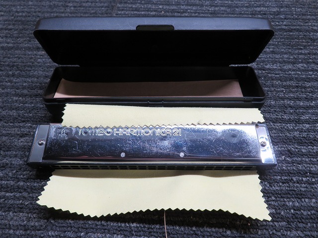 H☆TOMBO　BAND　21　 トンボ　ハーモニカ　A　ケース入り ◎現状品