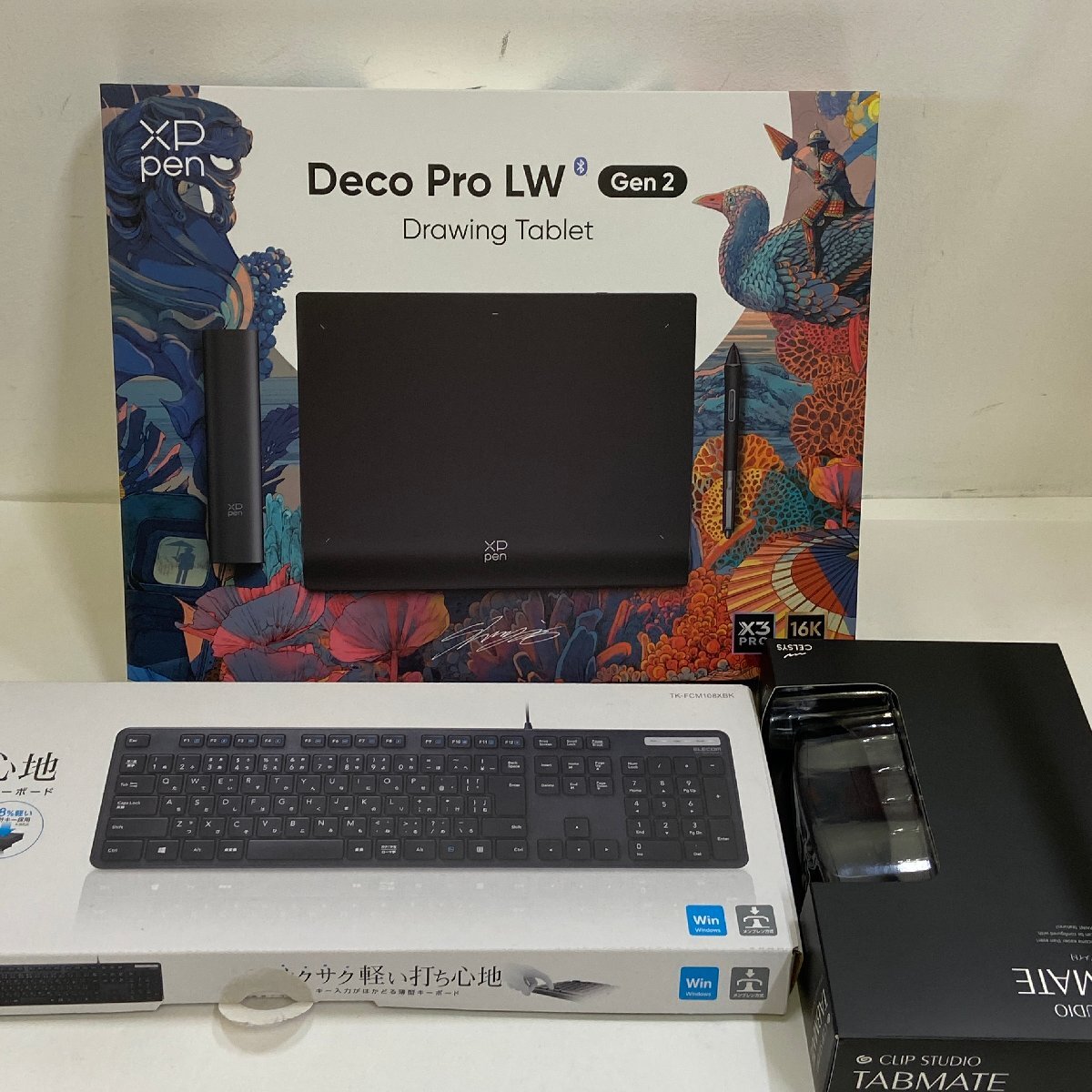 【403-30514k】XP-Pen Deco Pro LW (Gen 2) ペンタブレット MT1172B_ACK05 他２点