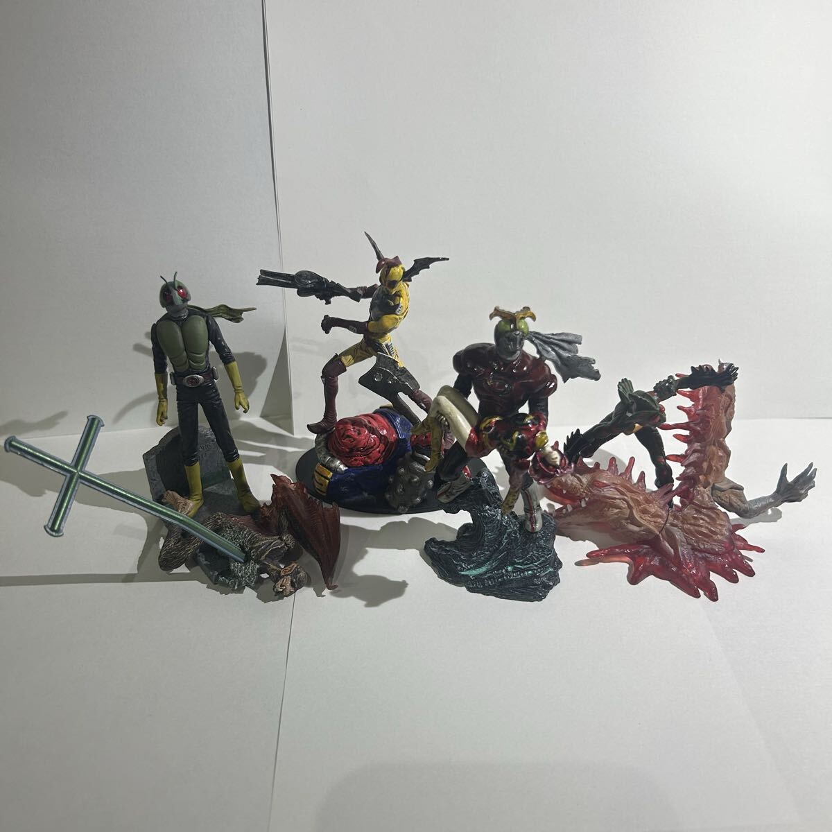 44.仮面ライダー【sic 匠魂シリーズ】他！４体セット！シークレット有 ストロンガータックル.イビル＆カブラ.ショッカーライダー.アマゾン