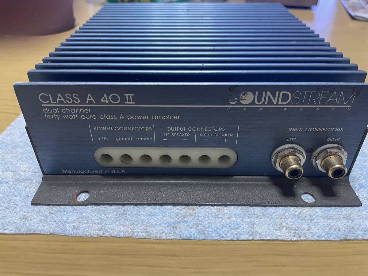 サウンドストリーム クラス A40 Ⅱ 名機 A級アンプ カーオーディオ SOUNDSTREAM CLASS A40 II 動作未確認 送料無料