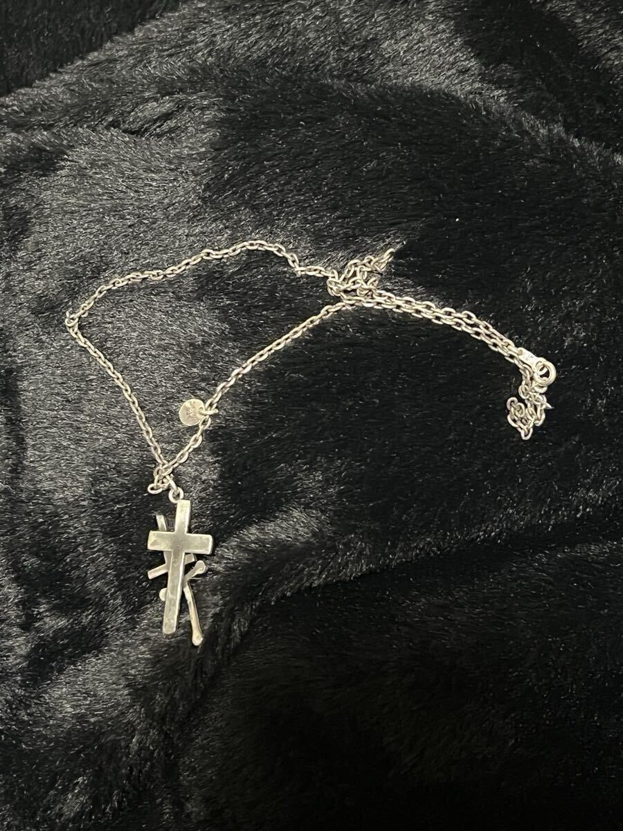 02aw undercover 魔女期 十字架ネックレス シルバー　archive ダブルクロス　