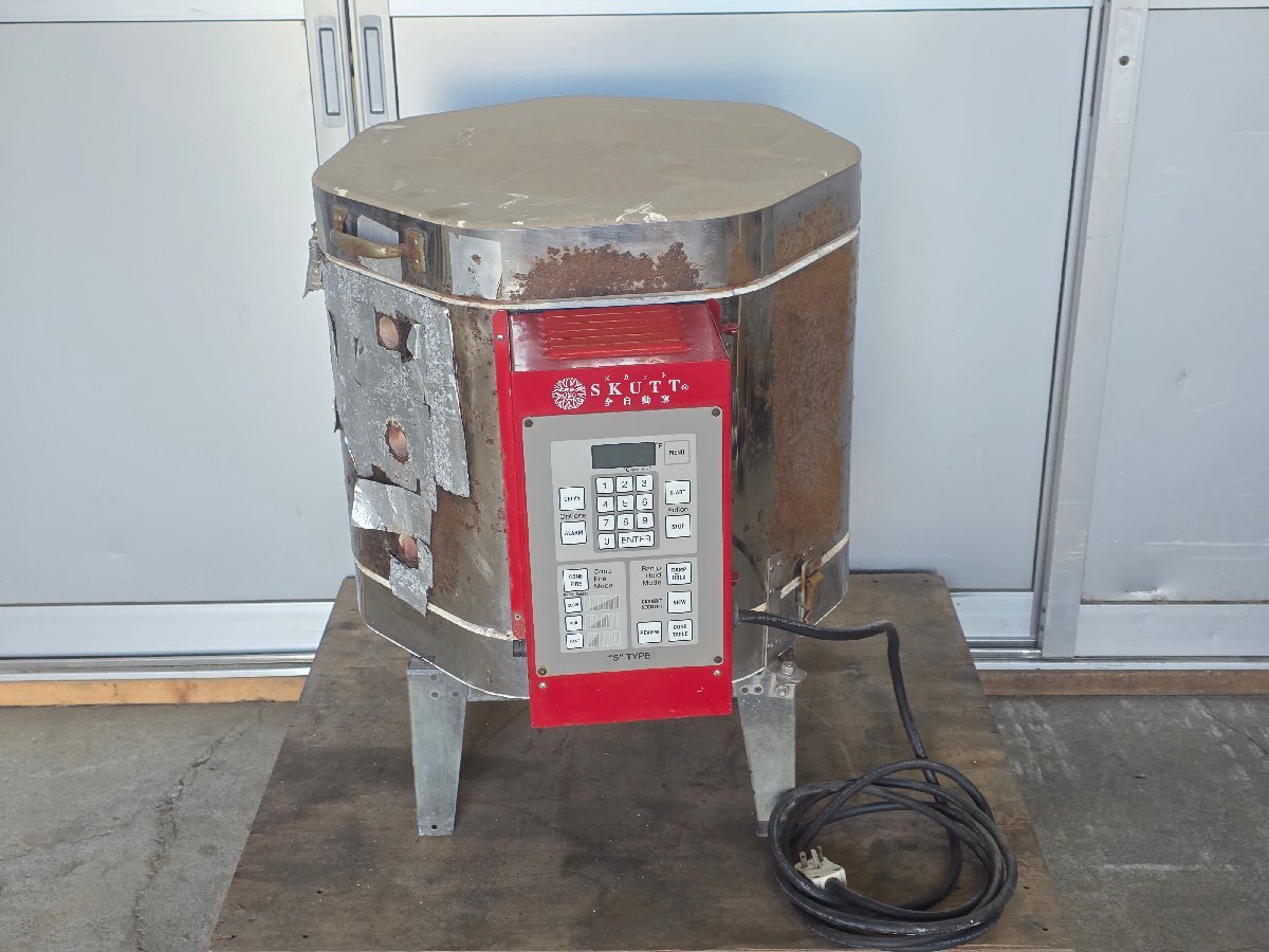 動画あり SKUTT KILN KM714 -3 CK887 全自動 電気窯 焼成窯 単相 200V 陶芸 粘土工芸 スカット キルン 【保証なし】
