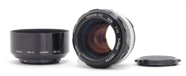 1円～ Nikon ニコン Ai改 NIKKOR-S Auto 55mm F1.2 単焦点 標準 大口径レンズ Fマウント #477