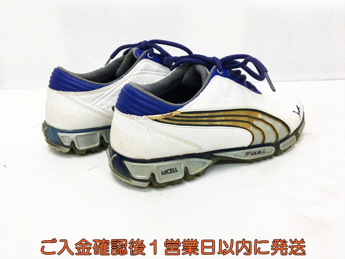 【1円】ゴルフ PUMA プーマ IdCELL S2 QUILL ホワイト/ブルー メンズ 26.0cm ゴルフシューズ J09-159tm/G4