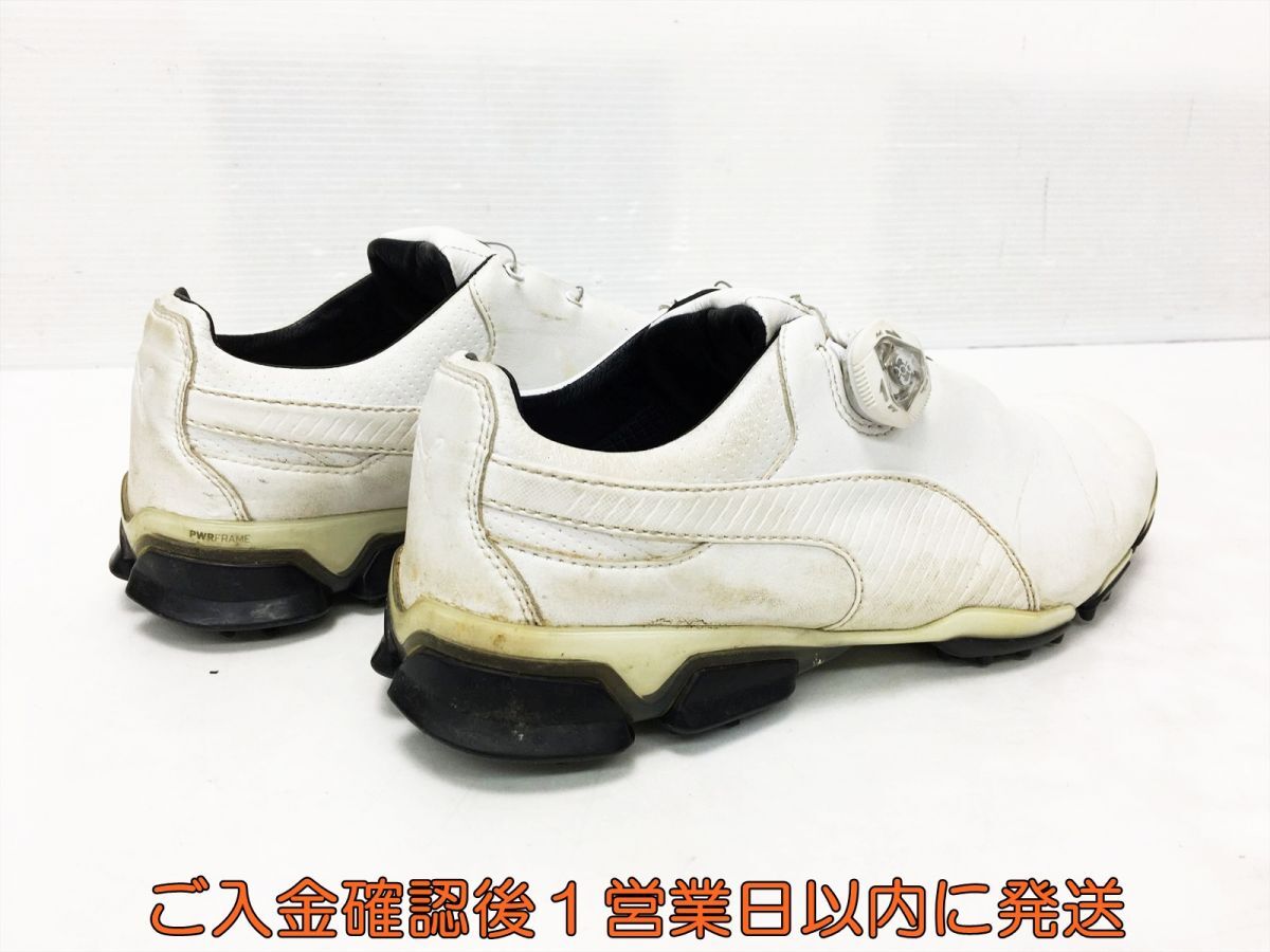 【1円】ゴルフ PUMA プーマ PWR FRAME BOA ボア 白 ホワイト メンズ 26.0cm ゴルフシューズ J10-001tm/G4