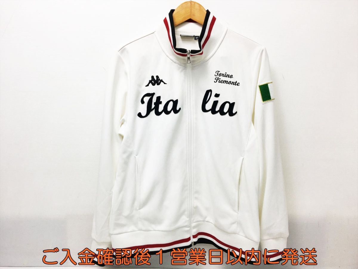 【1円】ゴルフ KAPPA カッパ 長袖 ジップパーカー 白 ホワイト メンズ M ゴルフウェア P01-558tm/F3
