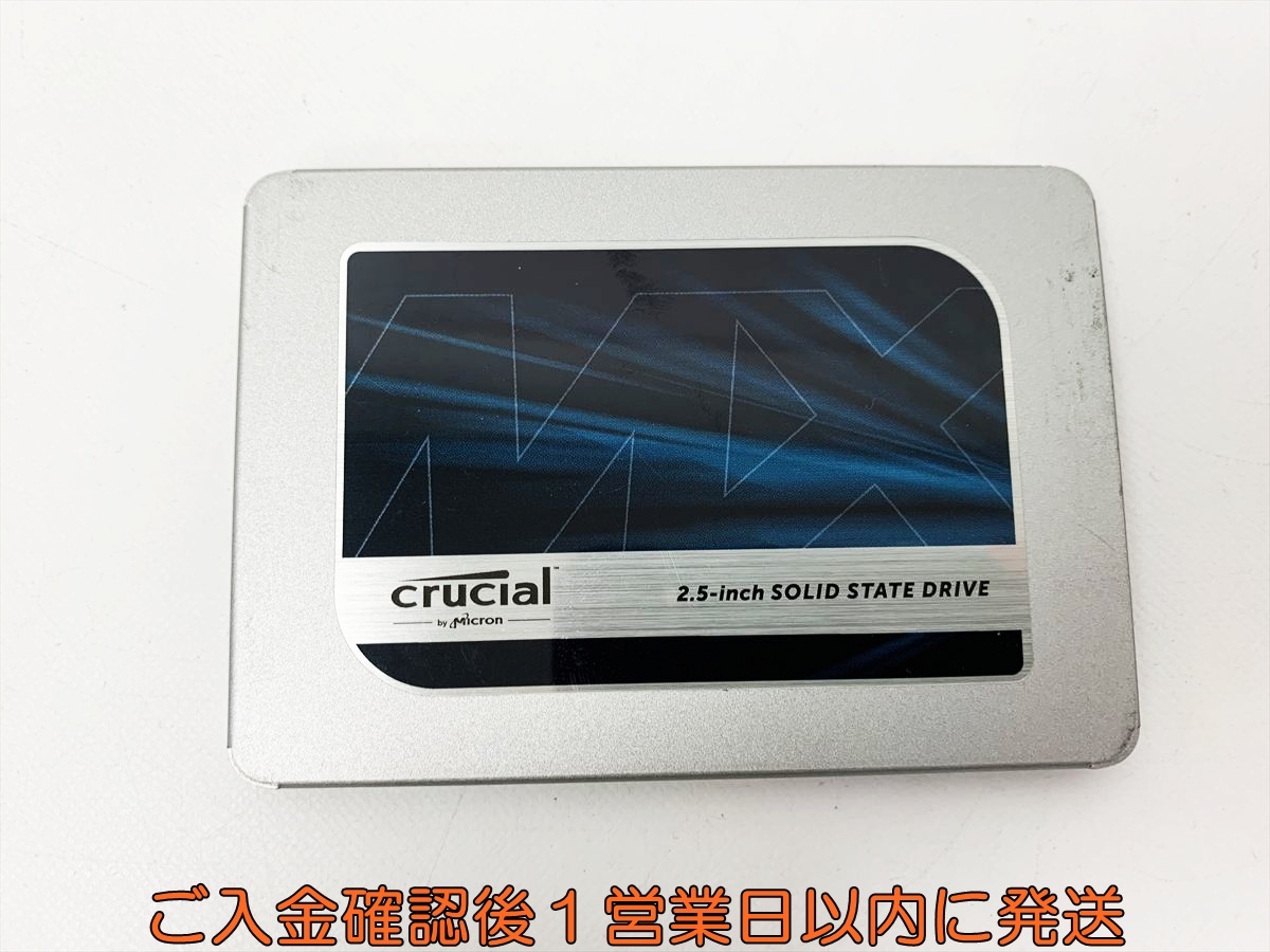 Crucial MX500 2.5インチ SSD 500GB CrystalDiskInfo正常/起動563/時間1077h E03-180rm/F3