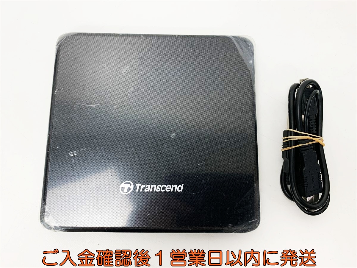 【1円】Transcend TS8XDVDS-K 外付け ポータブルDVDドライブ 本体/ケーブル ブラック トランセンド 動作確認済 E05-522rm/F3