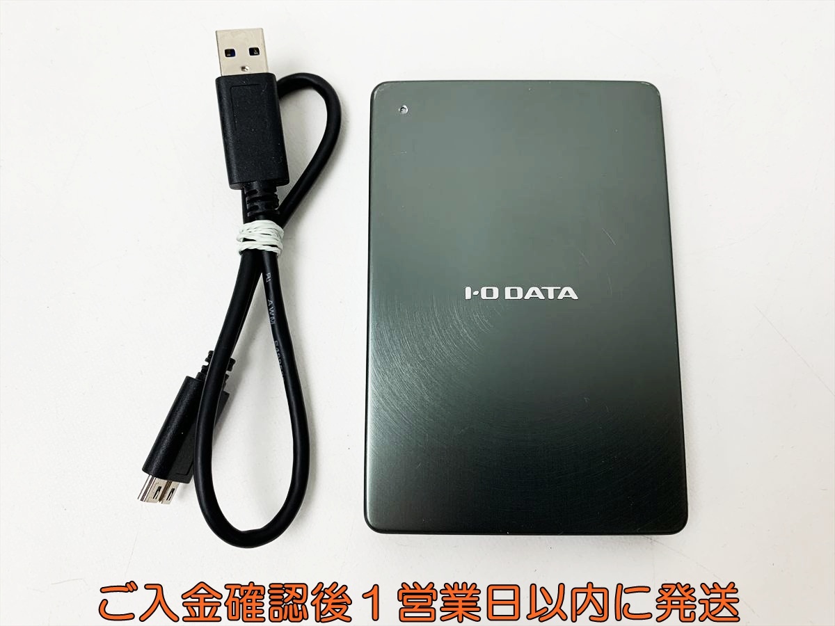 I-O DATA 1TB 外付け ポータブルHDD HDPX-UTA1.0K 本体 ブラック CrystalDiskInfo正常/起動33/時間1h E02-644rm/F3