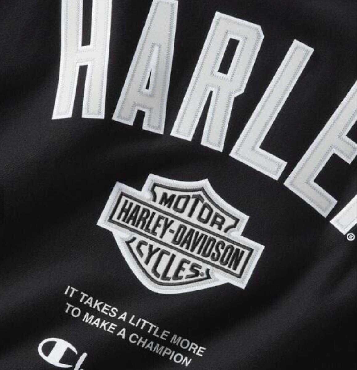 3XL Harley Davidson ハーレーダビッドソン champion チャンピオン　スウェット　トレーナー　ブラック　黒