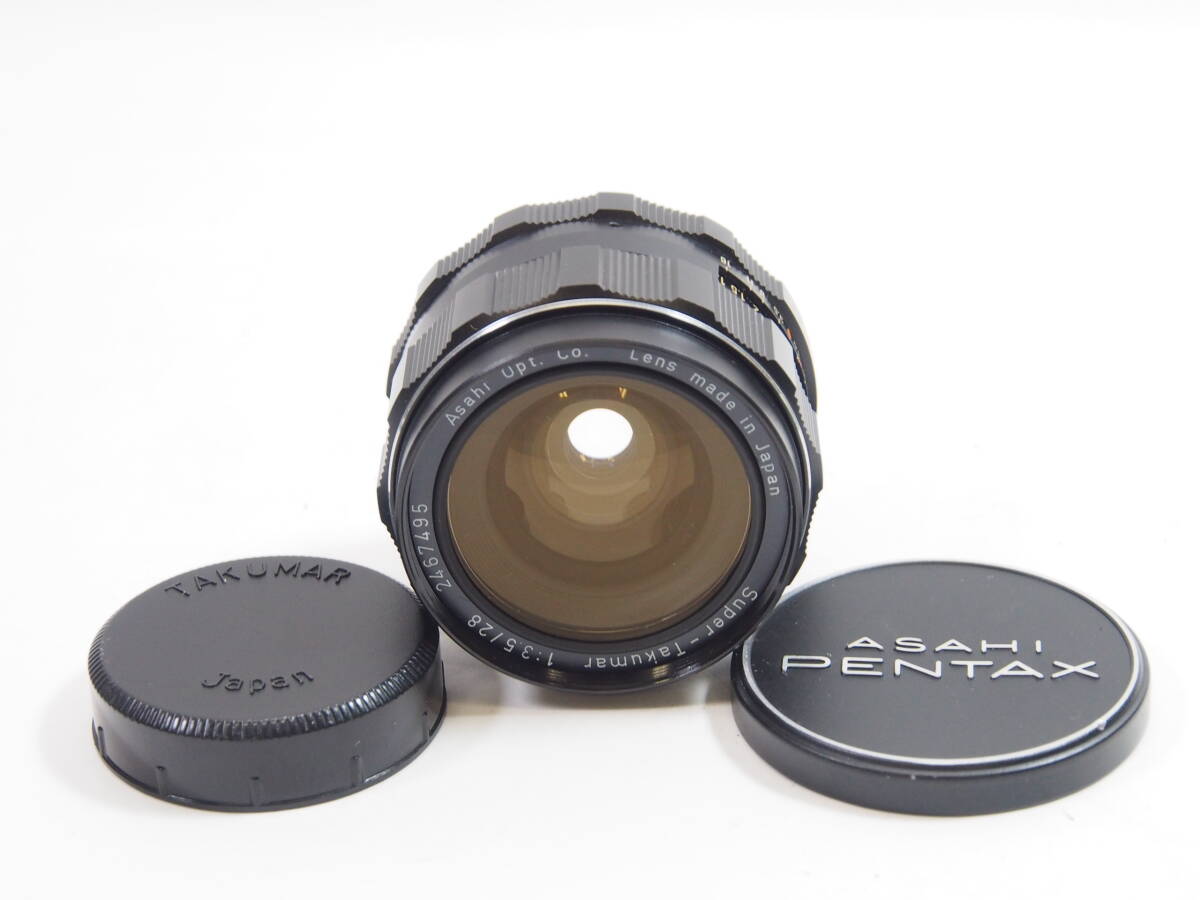 【外観美品】◎PENTAX ペンタックス Super-Takumar 28mm F3.5（前後レンズキャップ付）ジャンク品扱い