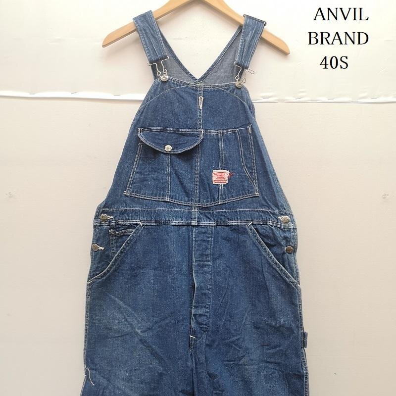 ヴィンテージ 40s ANVIL BRAND デニム オーバーオール 表記無し