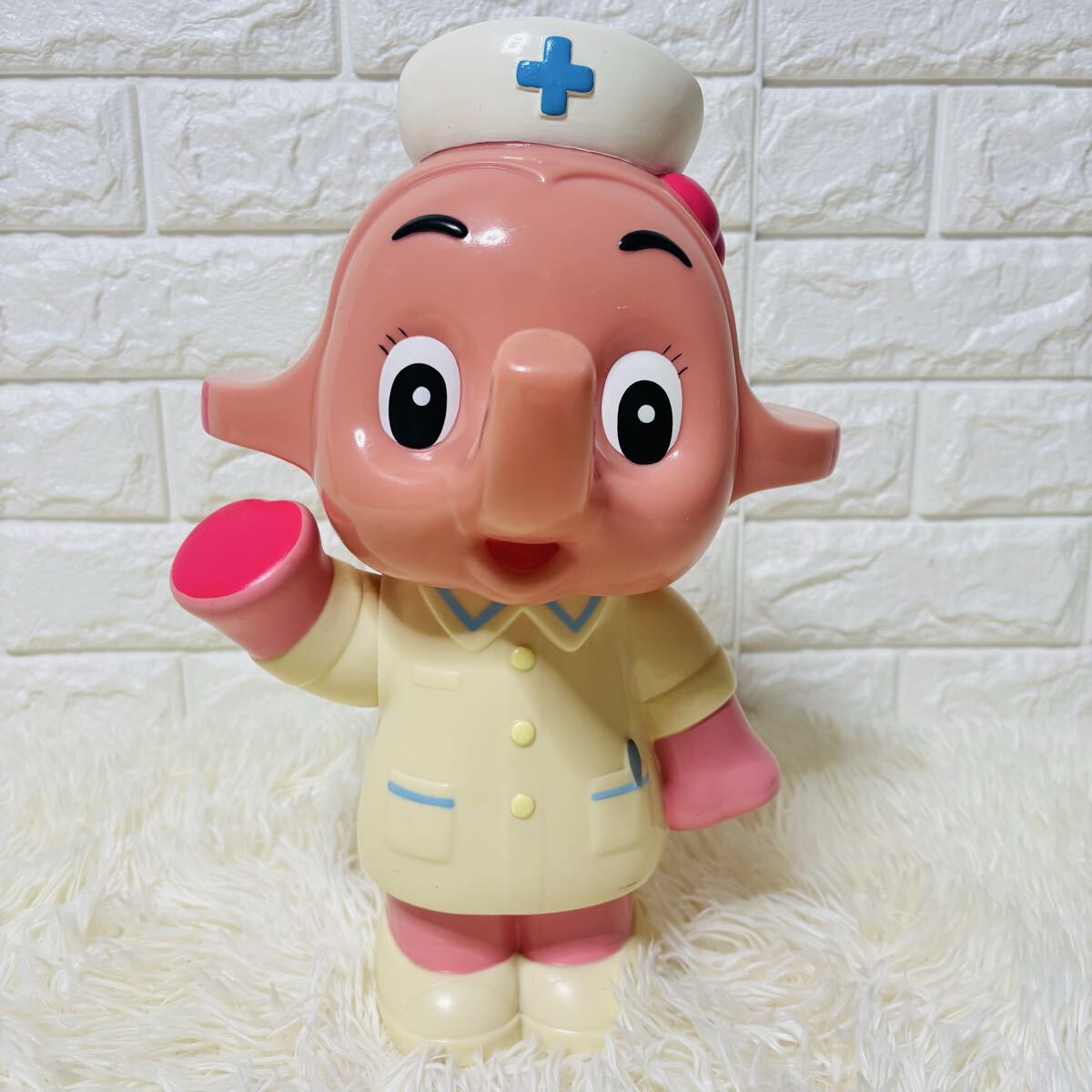 【レア】佐藤製薬 貯金箱 サトコちゃん ナース ソフビ フィギュア サトちゃん 昭和レトロ 当時物