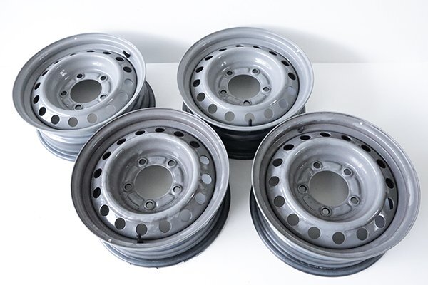 ランドクルーザー ◆ 70系 16インチ × 6J スチール ホイール 5穴 (PCD 150) 4本 ナット付き トヨタ ランクル ◆着払い/直接渡し可
