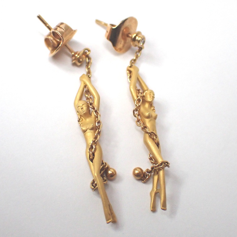 Ft639402 カレライカレラ ピアス サイレンス ダイヤモンド 女神 レディース Carrera y Carrera 中古