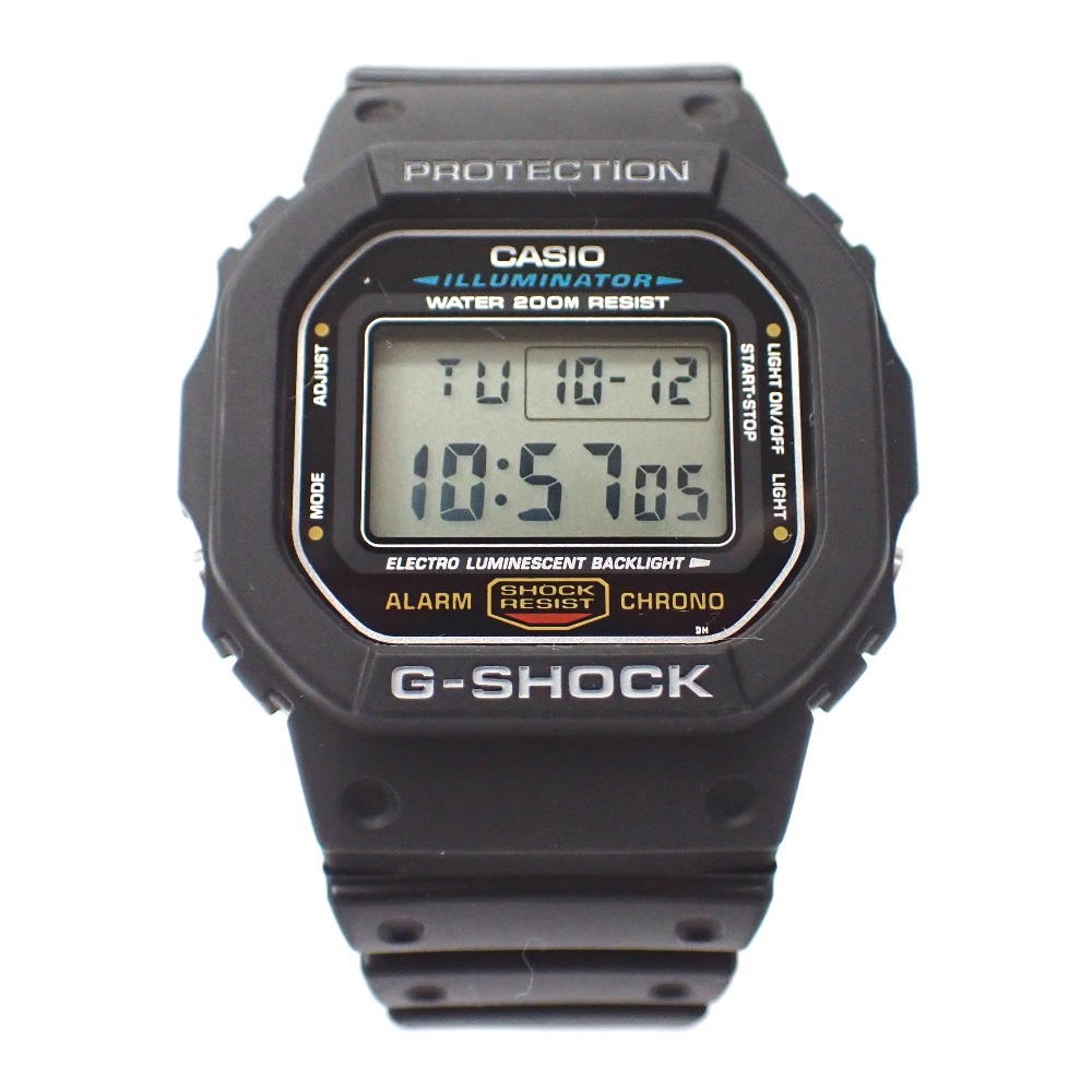 Ft1296191 カシオ 腕時計 G-SHOCK Basic DW-5600E ブラック メンズ CASIO 中古
