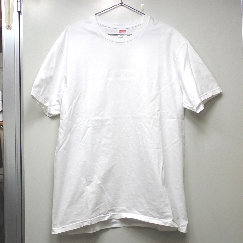 Ft1331893 シュプリーム 半袖Ｔシャツ 23SS Tonal Box Logo Tee ホワイト #L メンズ Supreme 中古