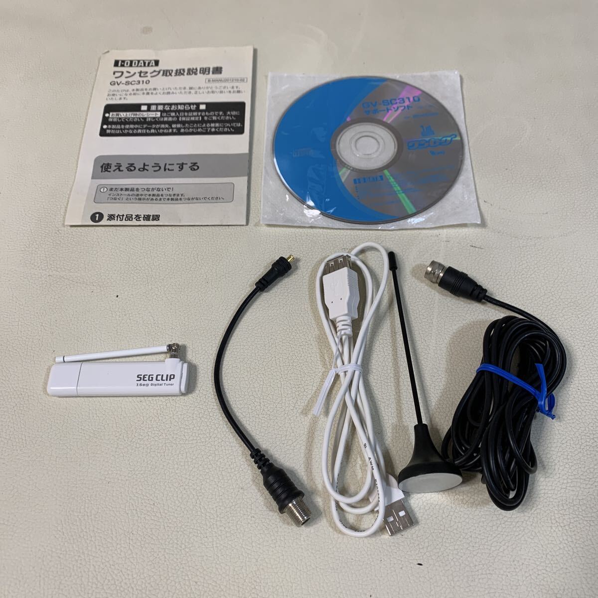 ☆IS-0310ふ60 アイオーデータ ワンセグチューナー USBモデル SEG CLIP GV-SC310 訳あり ジャンク☆
