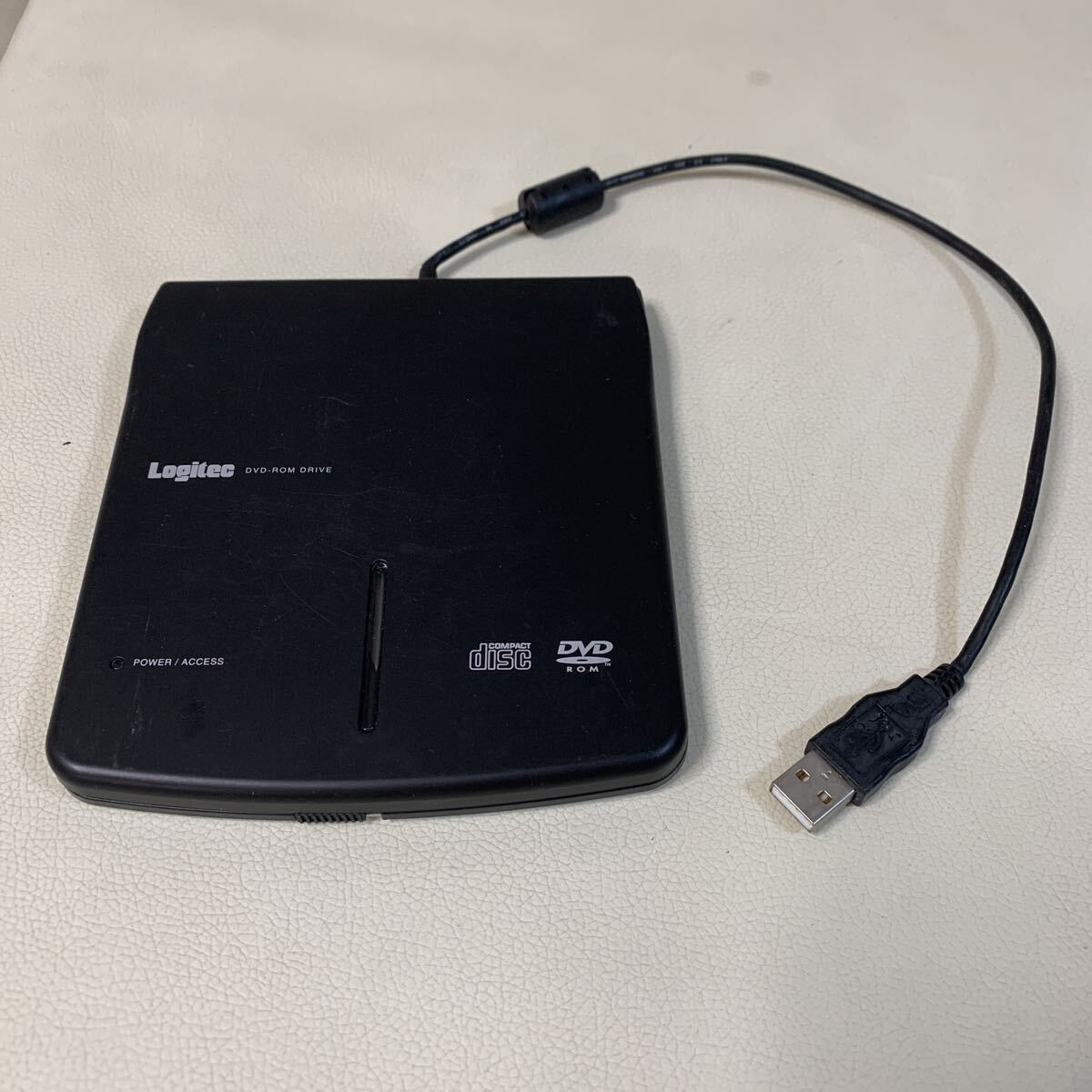 ☆IS-0310ゆ60 Logitec ロジテック USB DVD-ROM DRIVE LDV-P8U2LBK 訳あり 動作確認済☆