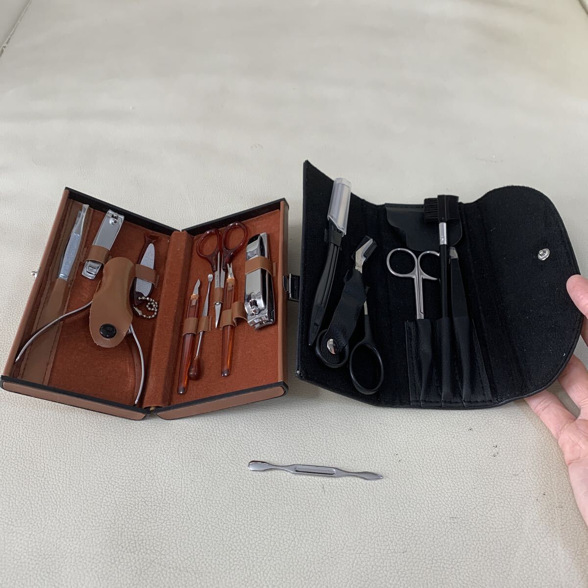 ☆IS-0321け60 ネイルケアセット 爪切り ハサミ 耳かき ピンセット 毛抜き☆