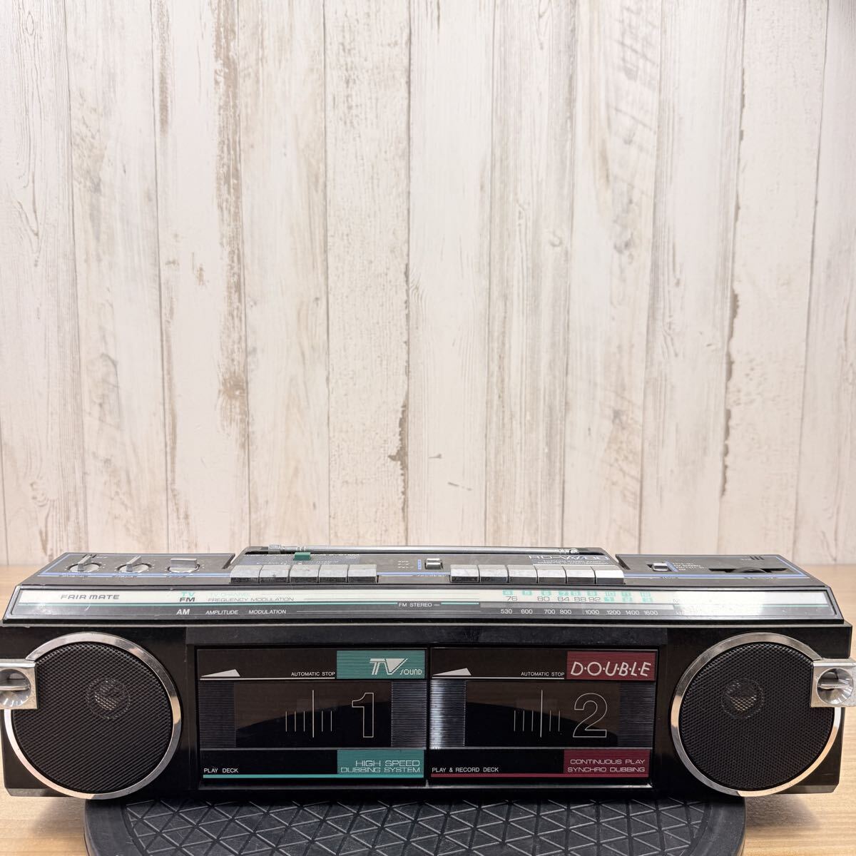 ☆ SA-0328て120 フェアメイト RD-W88 ラジカセ オーディオ機器 昭和レトロ 通電OK 音出し難あり レトロ ヴィンテージ ☆ 