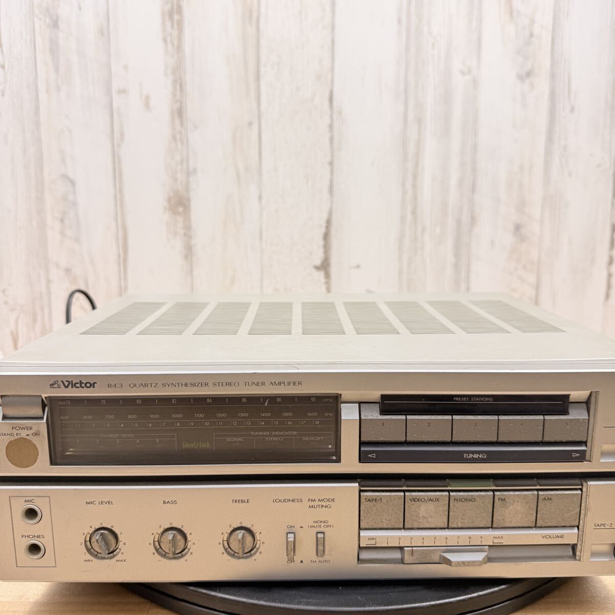 ☆ SA-0328ゆ120 Victor STEREO TUNER AMPLIFIER オーディオ機器 アンプ ステレオ 通電OK 音出しOK ガリあり ☆ 