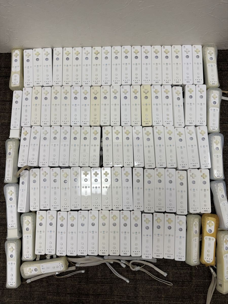☆ SA-0307う140 Nintendo WiiU Wii 白 ニンテンドー リモコン コントローラー 任天堂 100個 周辺機器 大量 セット 動作確認OK まとめ ☆