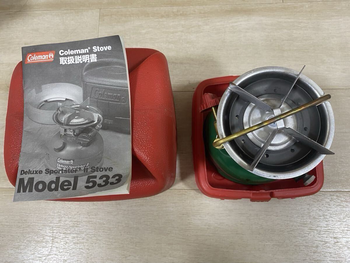 Coleman コールマン 533-739J シングルバーナー　ストーブ ケース付き　96年3月製　動作未確認　現状品