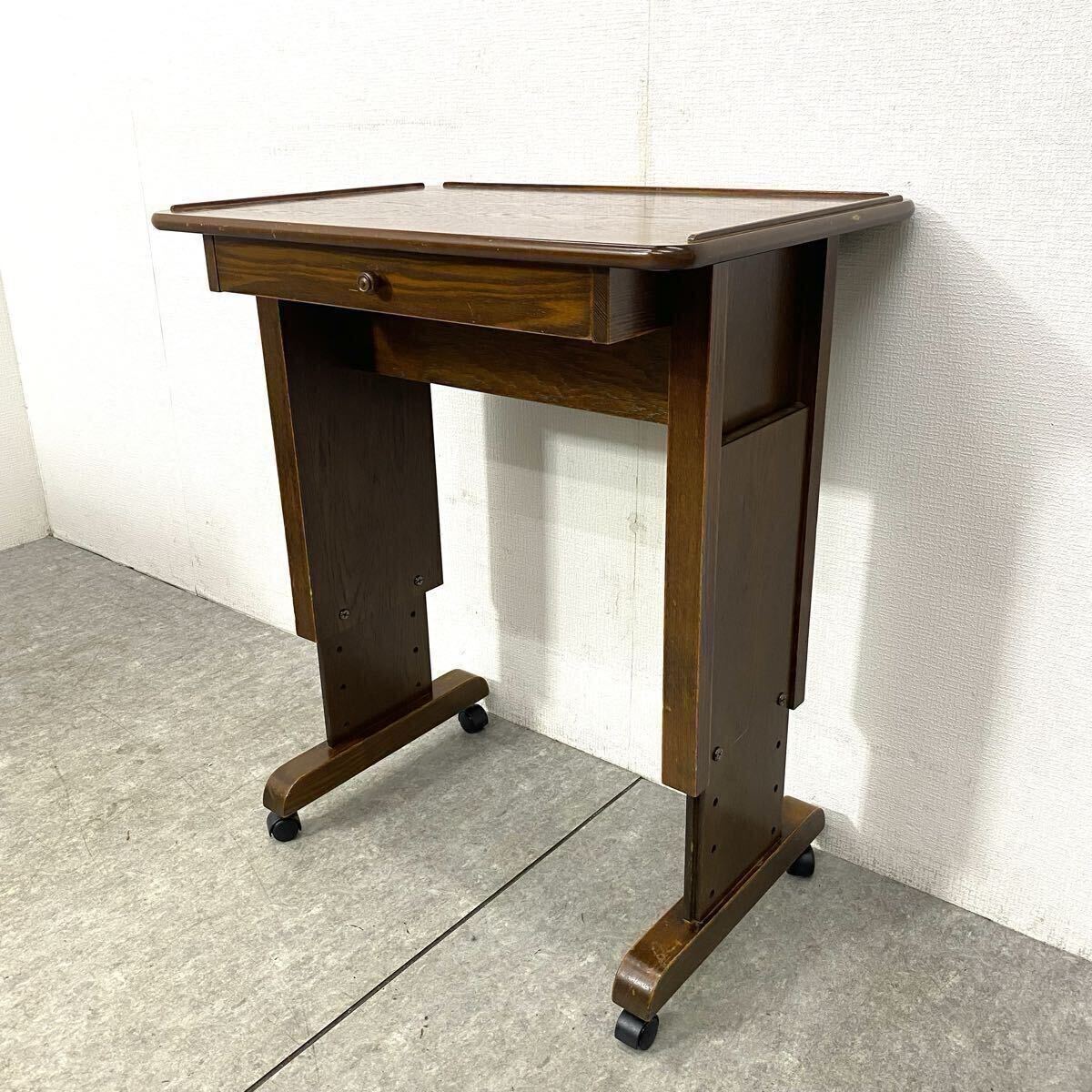 ★ 三越家具 カントリーハウス キャスターテーブル 可動式テーブル オーク材 COUNTRY HOUSE サイドテーブル キャスター 9万 ★26031901K