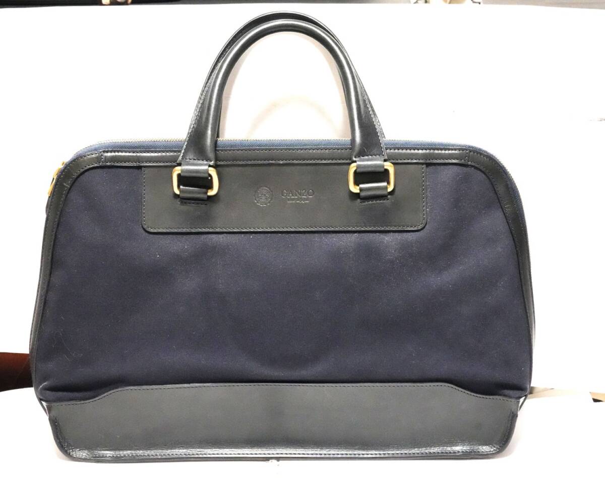 【GANZO】Canbus Bag/ガンゾ幌布バッグ（ネイビー）!!