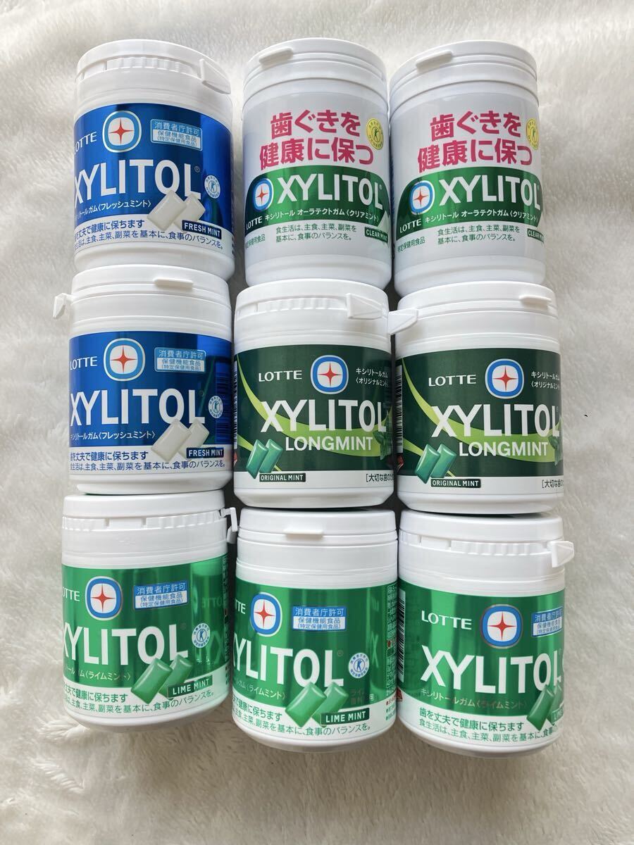 2026.3購入 送料600円 ロッテ キシリトールガム ライムミント ボトル 9個
