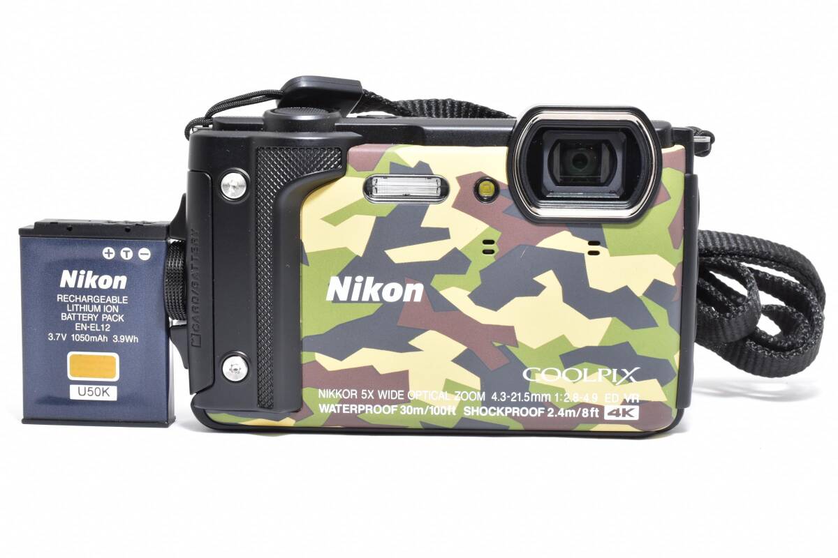 ★☆極美品★ Nikon ニコン COOLPIX クールピックス W300 カモフラージュ コンパクトデジタルカメラ ＃260310