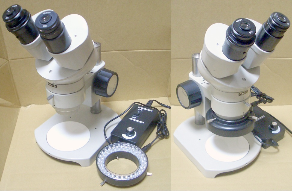 ニコン Nikon 双眼実体顕微鏡 SM6型 30倍固定LED落射照明付き　良品