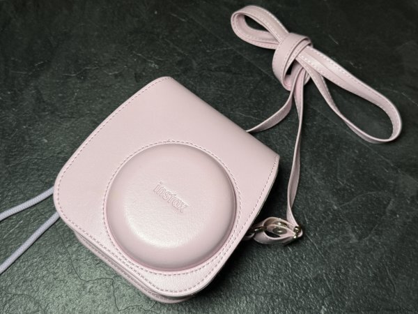 B735●カメラ インタックス ケース付き インスタントカメラ ポラロイド